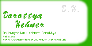 dorottya wehner business card